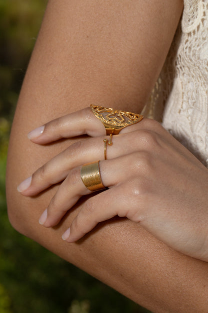 bagues boho chic dorées